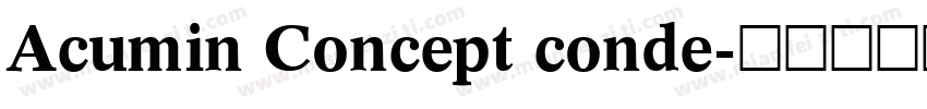 Acumin Concept conde字体转换